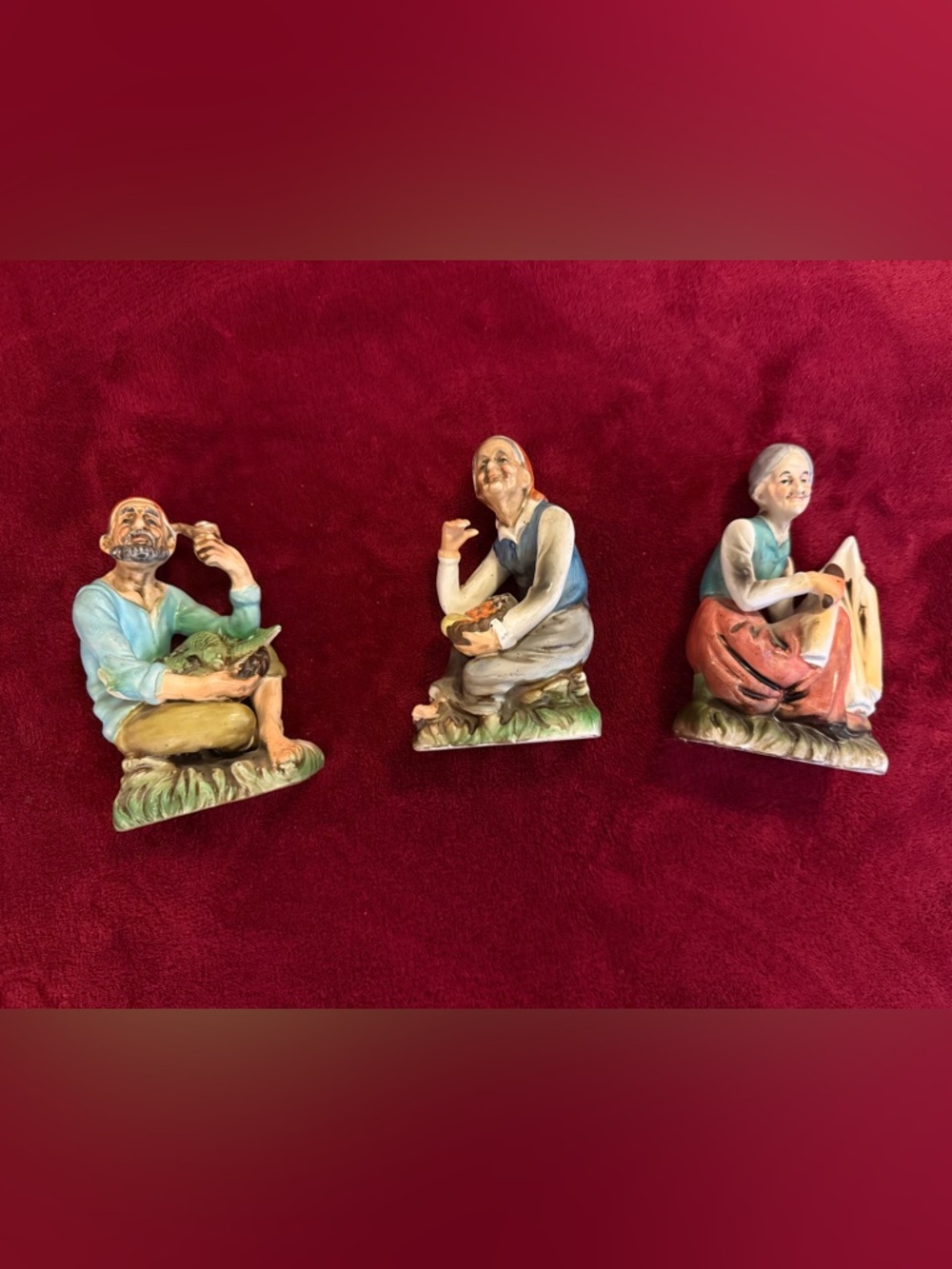 Set Of 3 Vintage Made In Japan Figurines Perhaps Arnart